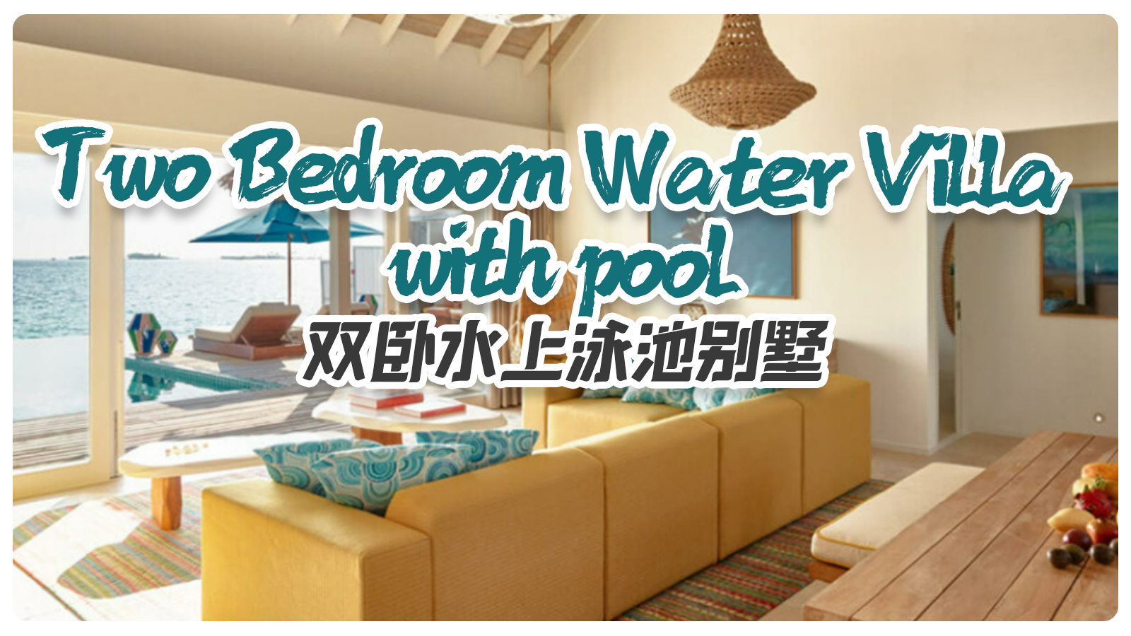Two Bedroom Water Villa with pool